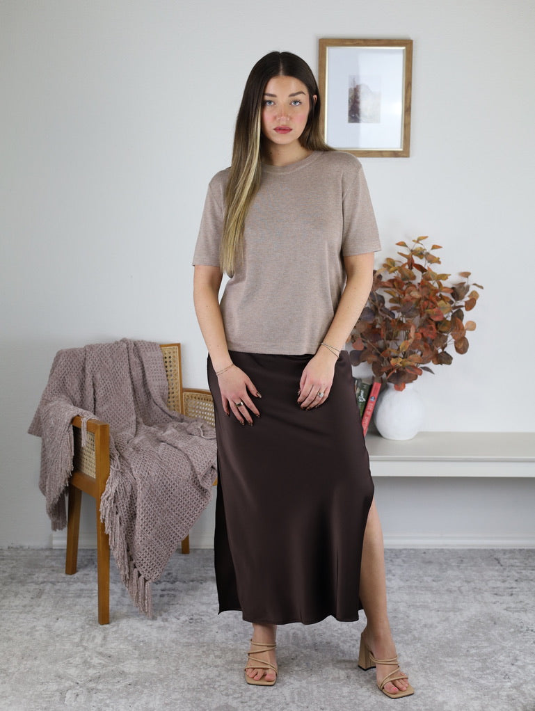 Raya Satin Maxi Skirt