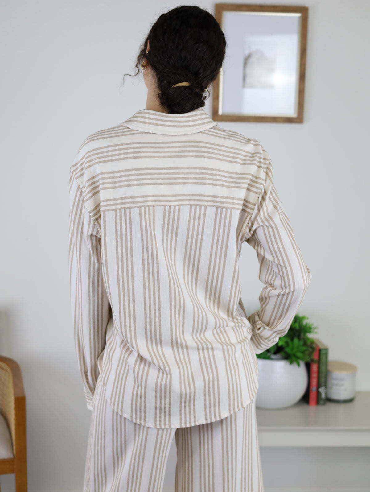 Reese Button Up Stripe Top