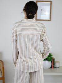 Reese Button Up Stripe Top