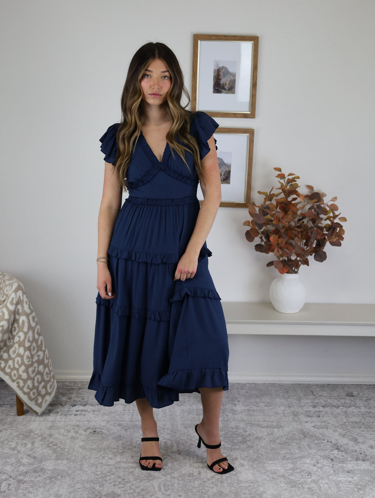 Mad About You Midi Dress - Navy