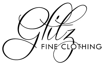 Featuring a black and white logo with the words “Glitz Fine Clothing” rendered in elegant, cursive, and uppercase fonts, this stylish and sophisticated design makes the Glitz Fine Clothing Gift Card an ideal present for anyone.