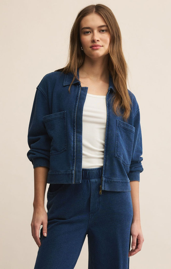 Z Supply - Heritage Knit Denim Jacket