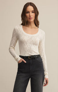 Z Supply - Tibi Scoop Mesh Sweater - Final Sale