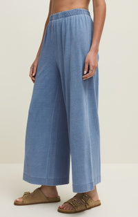Reese Jersey Denim Button Up