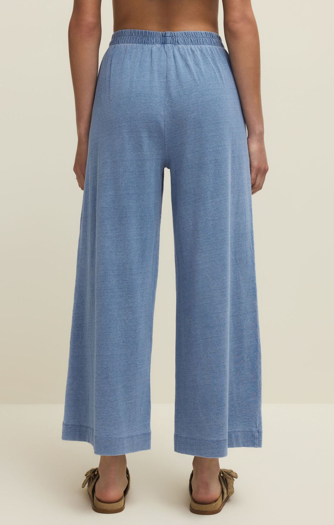 Reese Jersey Denim Button Up
