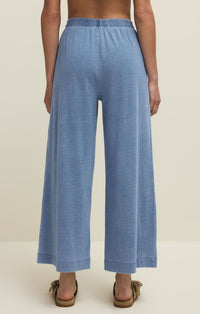 Reese Jersey Denim Button Up