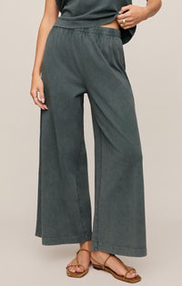 Scout Jersey Crop Flare Pant - Emerald Cove