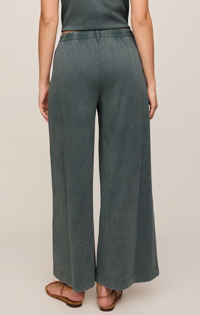 Scout Jersey Crop Flare Pant - Emerald Cove