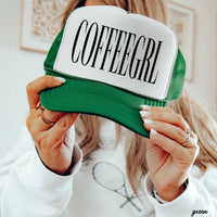 Chloe Vs Tank - CoffeeGrl Trucker Hat *10 Colors: Brown/Tan