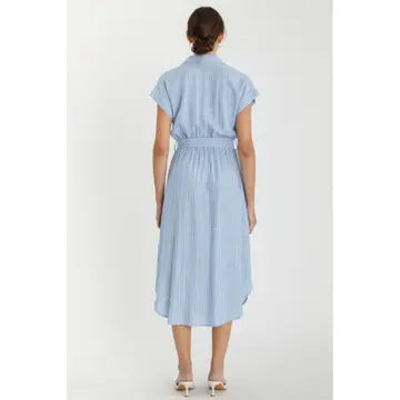 Whitney Striped Midi Dress