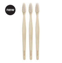 Davids Natural Toothpaste - Davids premium bamboo toothbrush | adult soft | 3 pack