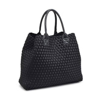 Ithaca Woven Neoprene Tote: Black
