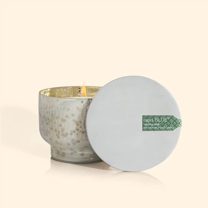 Crystal Pine Scent Mercury Etched Inverted Jar 10oz CB-630