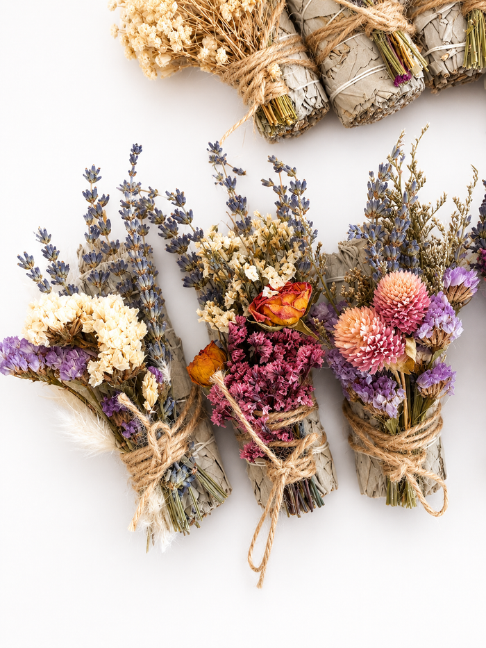 White Sage, Lavender, Flowers & Eucalyptus Smudge Incense