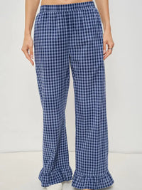 Barron dark denim gingham two-piece set, playful feminine outfit
