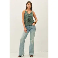 Paige Ruffle Tank - Green
