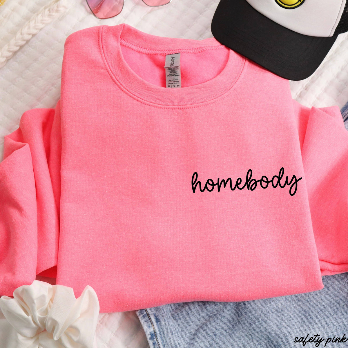 Chloe Vs Tank - Homebody Cursive Sweatshirt *6 Colors (S-3X): Large / Sand