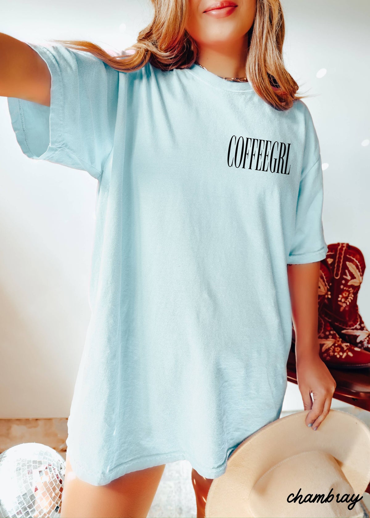 Chloe Vs Tank - Coffeegrl Coffee Comfort Colors Tee *19 Colors (S-3X): Large / Espresso