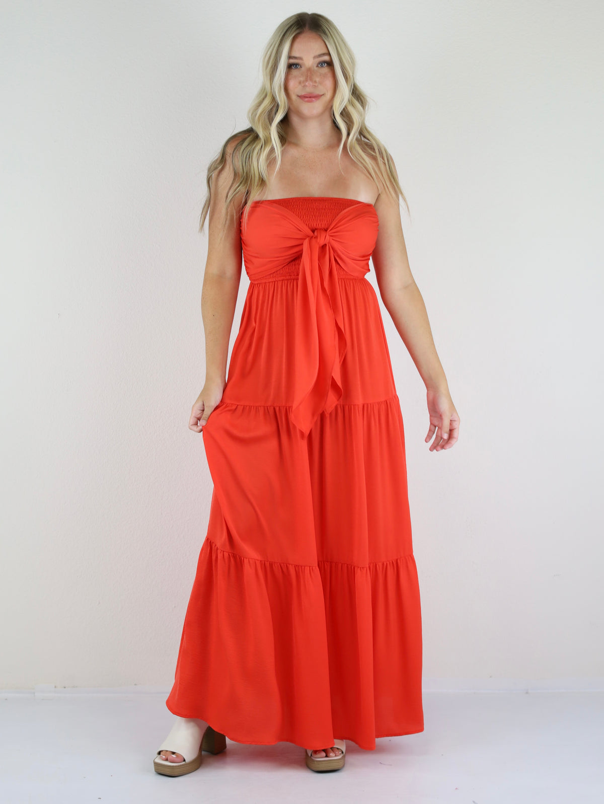 Under The Sea Tiered Maxi Dress