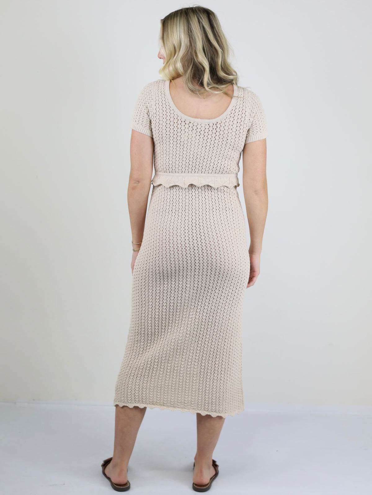 Jassie Crochet Knit Dress