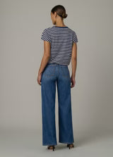 Close-up of 5-pocket styling on The Mia High Rise jeans