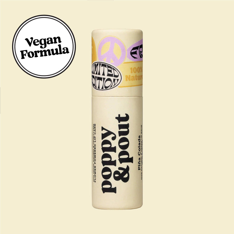 Poppy & Pout - Vegan Lip Balm "Sunny Daze" Piña Colada